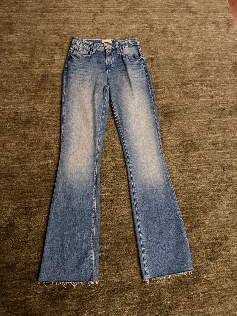Never Worn L’agence Women’s Light Blue Flare Jeans - Classic High-Rise